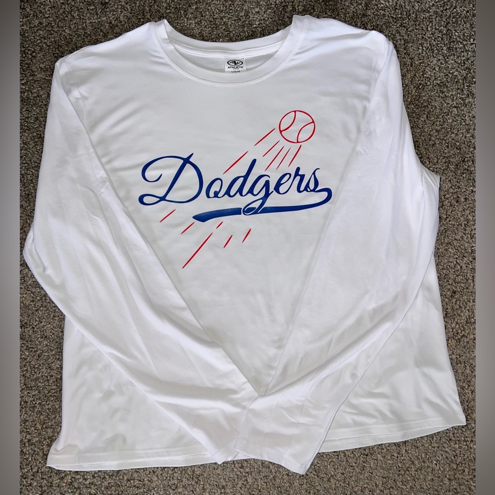 Los Angeles Dodgers, baseball, MLB loose fit white long sleeve